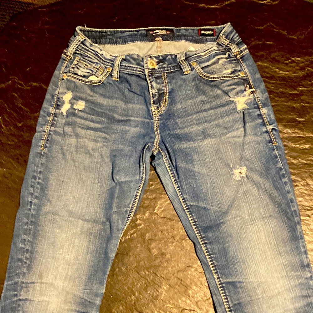 Silver brand stretchy jeans for curvy woman